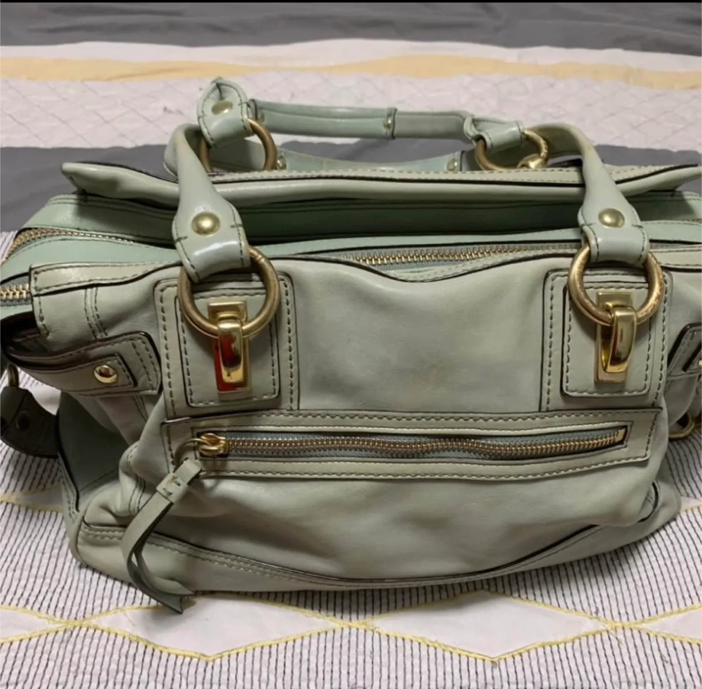 Rare Coach Hampton shopper satchel image indicator(6)