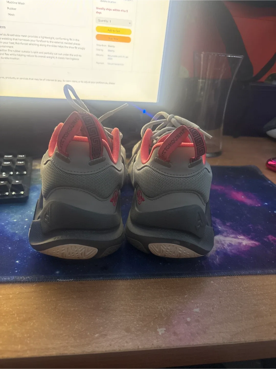 Nike Giannis Immortality 3 Grey/Orange image indicator(3)