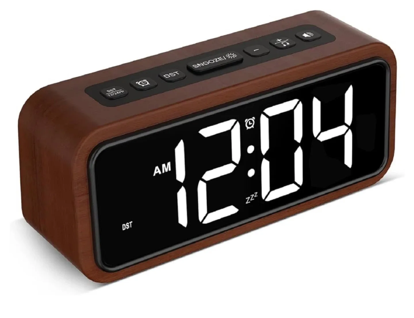 Wooden Digital Alarm Clock