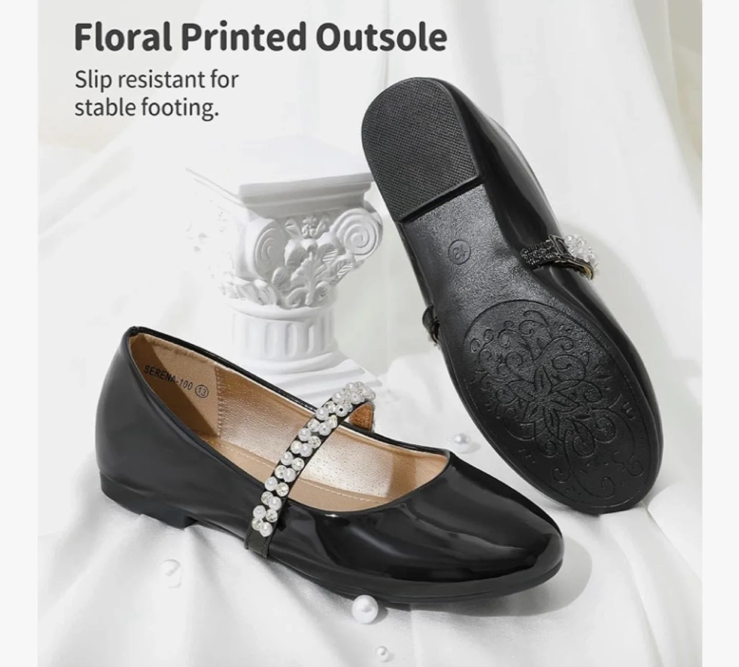 Serena-100 Kids Ballet Flats - Size 5 image indicator(4)