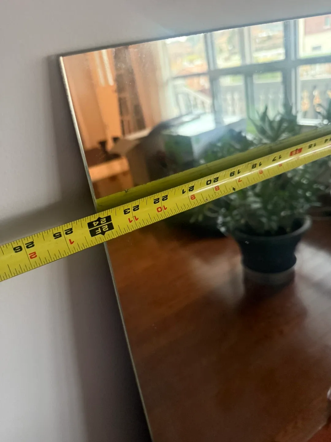 Large Frameless Wall Mirror 24x48 inches image indicator(3)