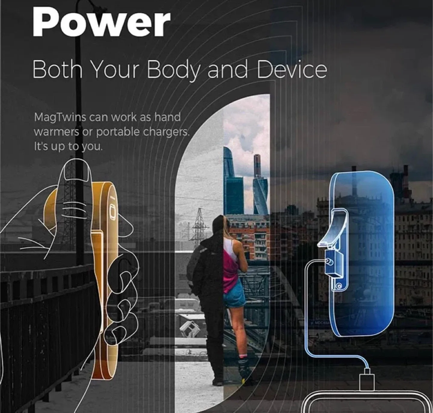 Hand warmer & power bank image indicator(2)