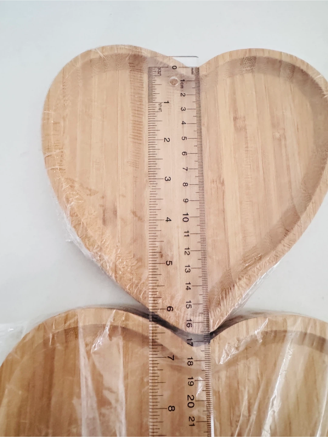 Heart-shaped Bamboo Wooden Plates - Set of 2 - photo 5