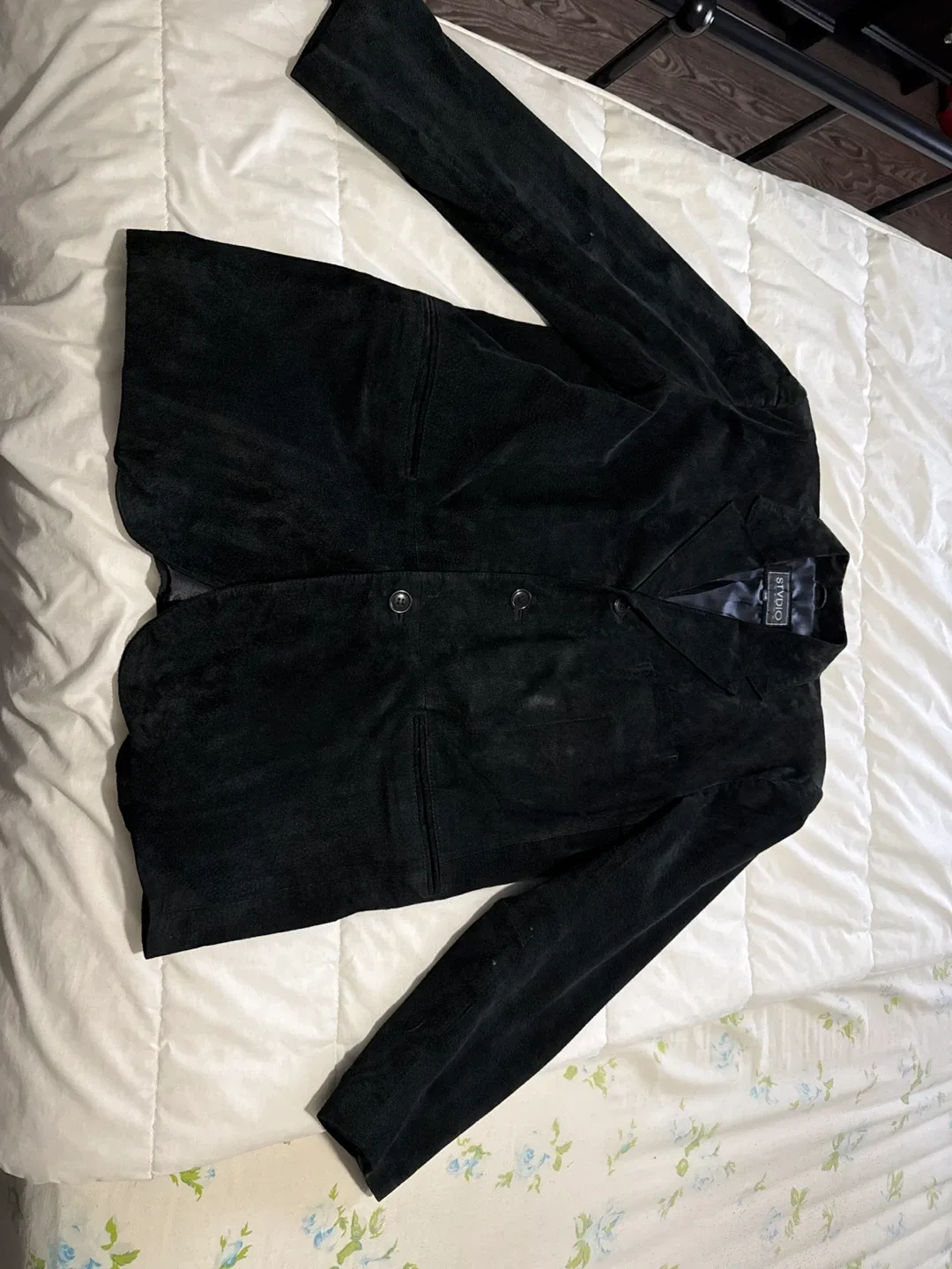 STVDIO London Black Suede Blazer - Size L image indicator(2)