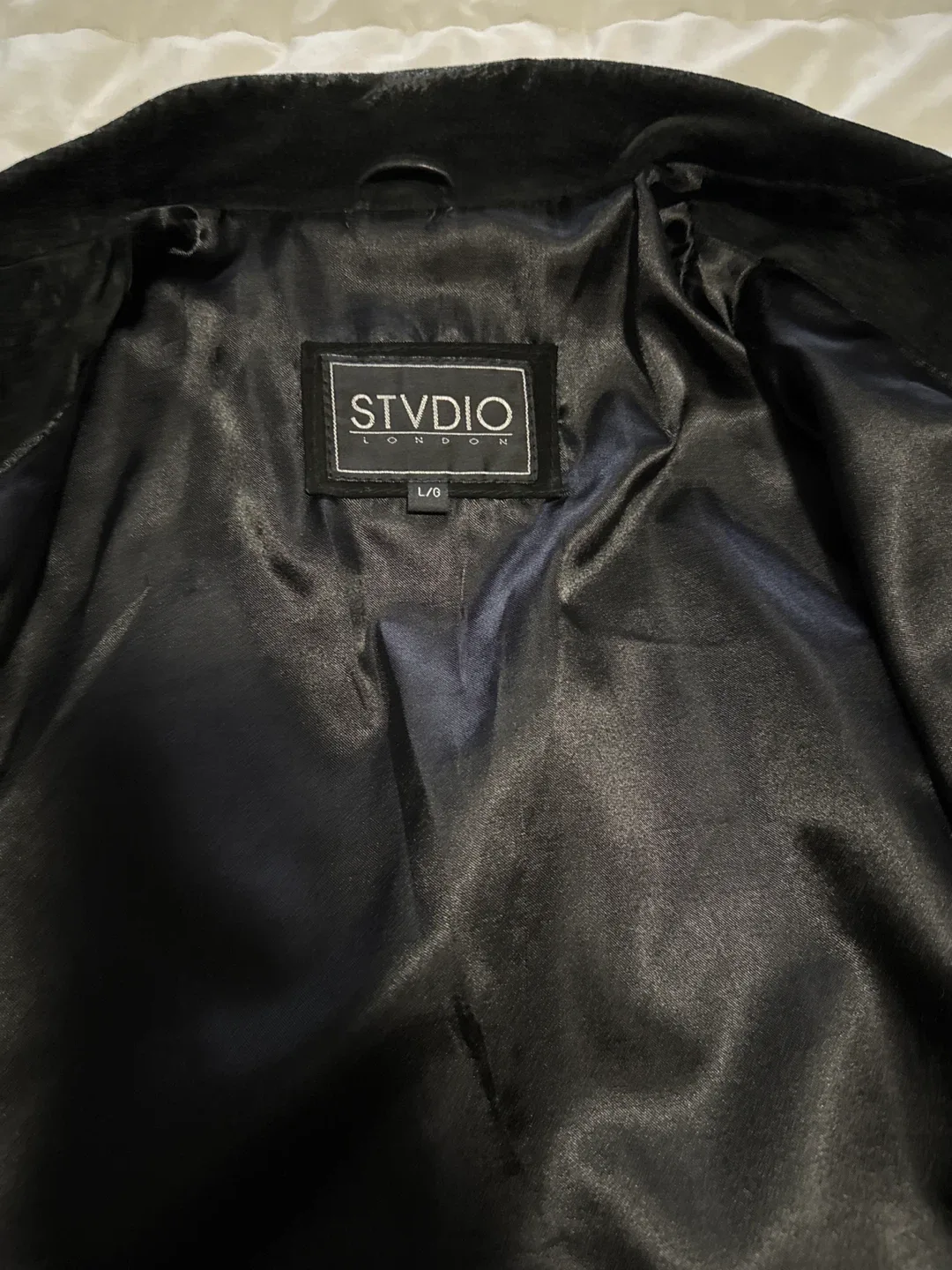 STVDIO London Black Suede Blazer - Size L image indicator(4)