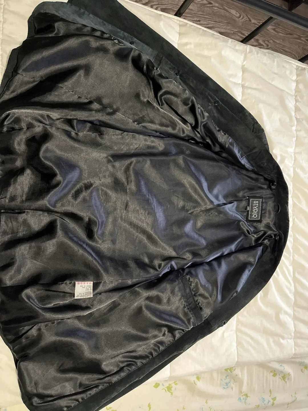 STVDIO London Black Suede Blazer - Size L image indicator(3)