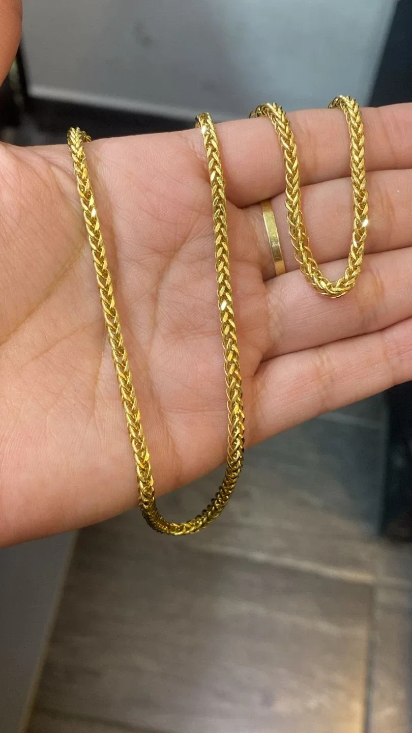 18k franco Gold Chain