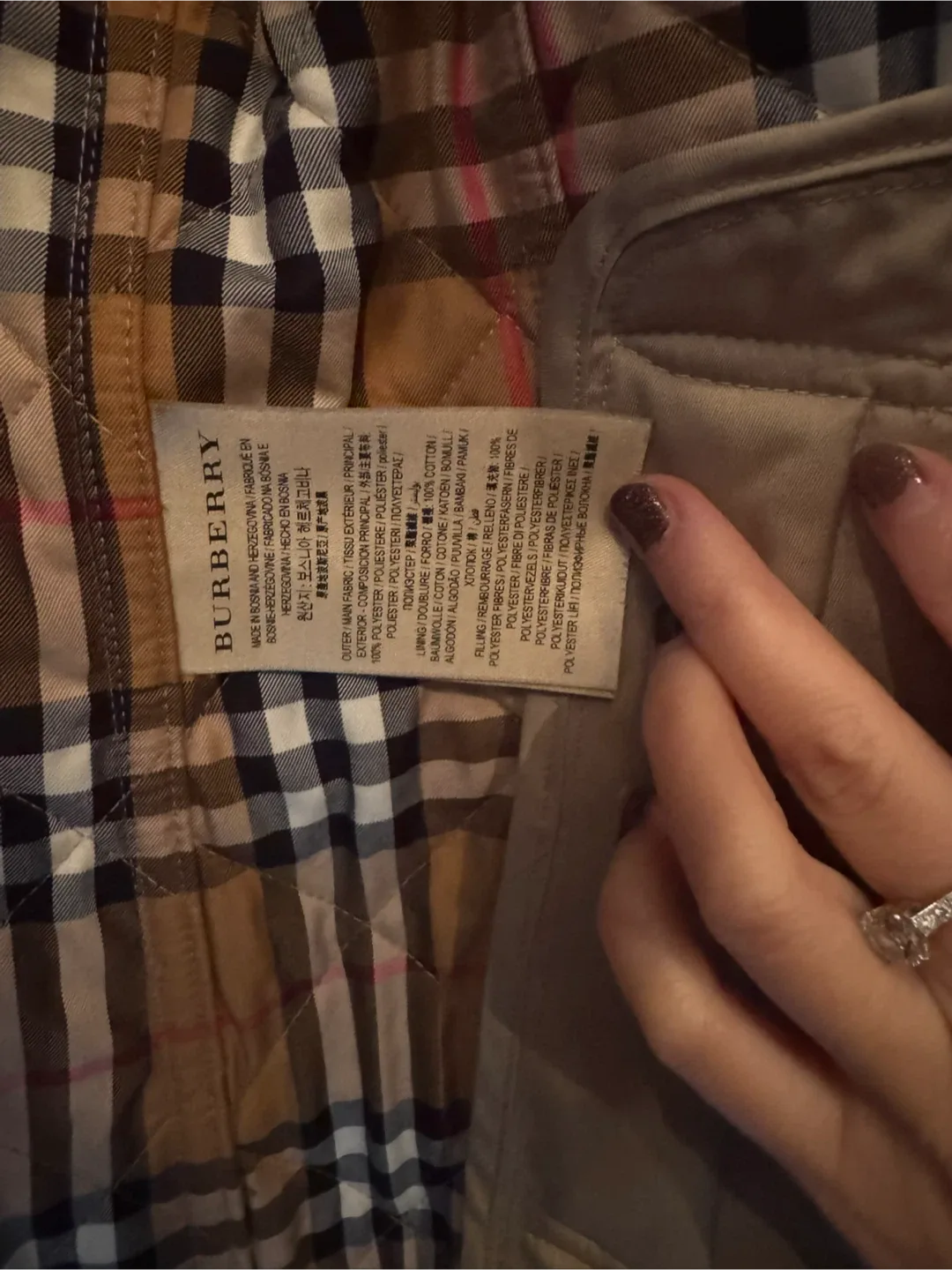 Burberry Quilted Jacket - Size XS image indicator(5)