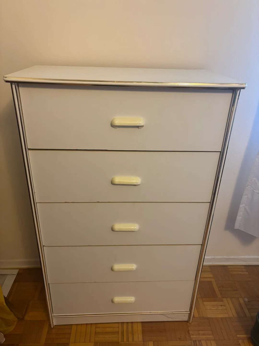 White 5-Drawer Dresser