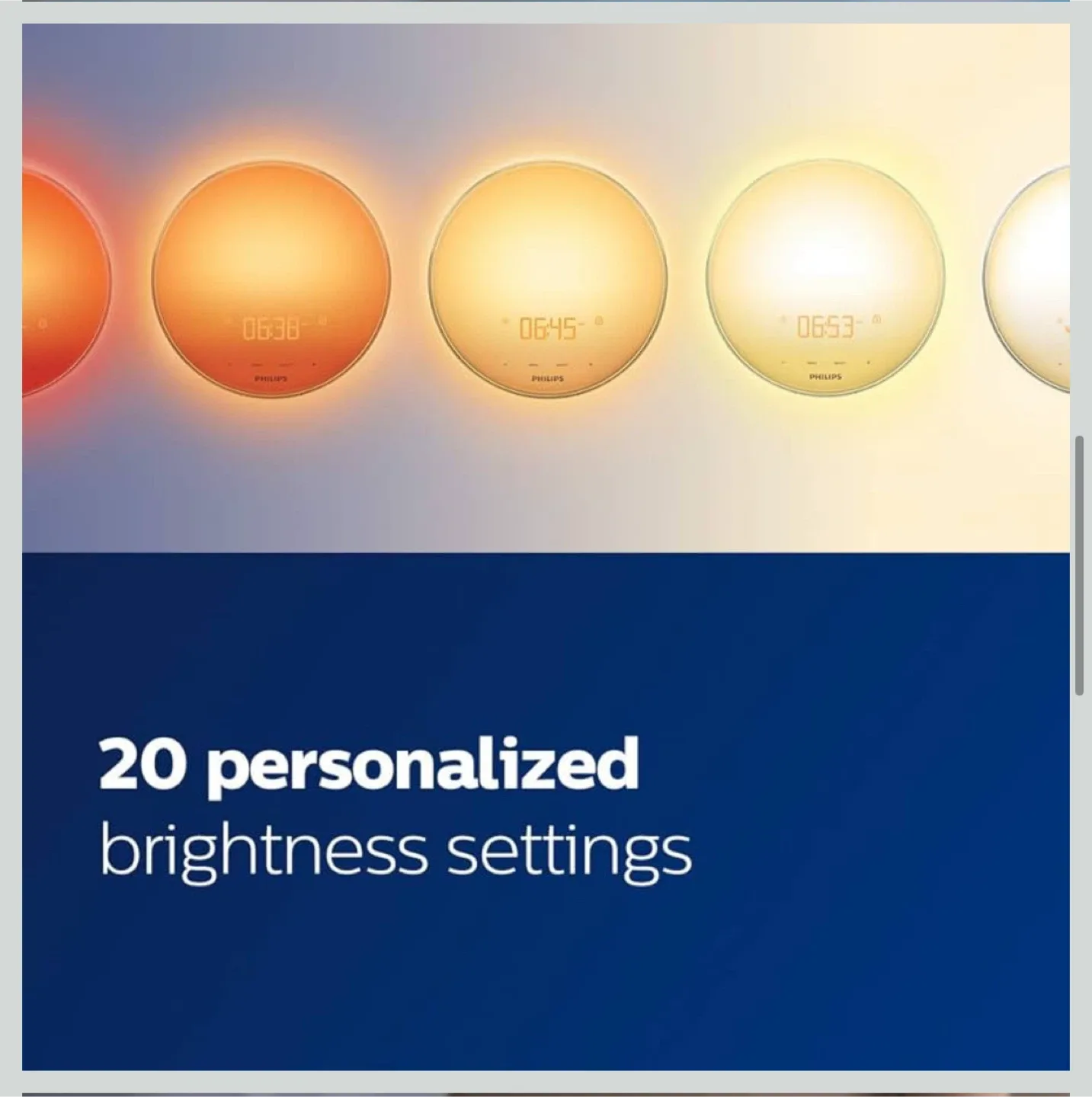 Philips SmartSleep Wake-Up Light Therapy Lamp image indicator(7)