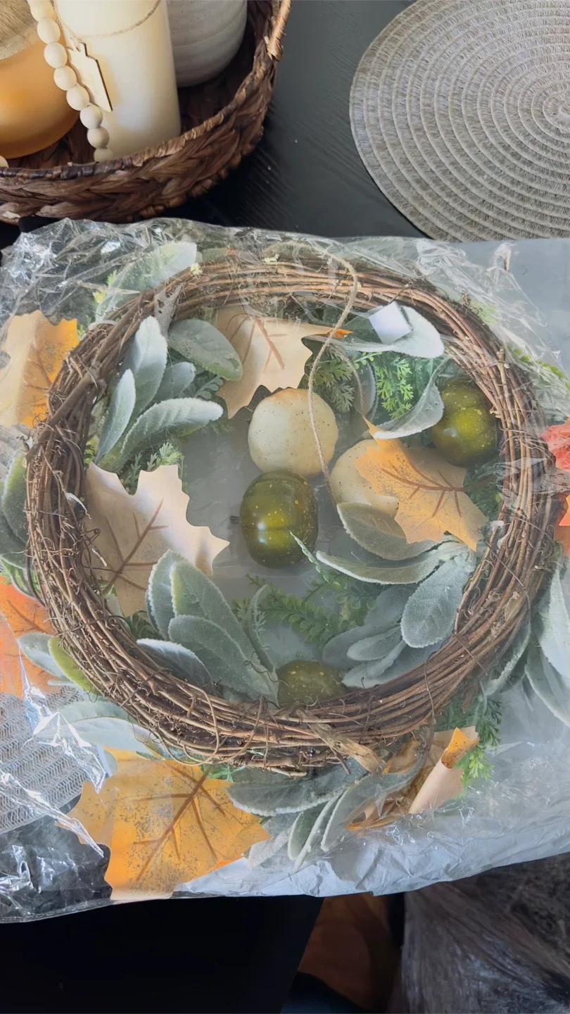 Fall Wreath with Pumpkins