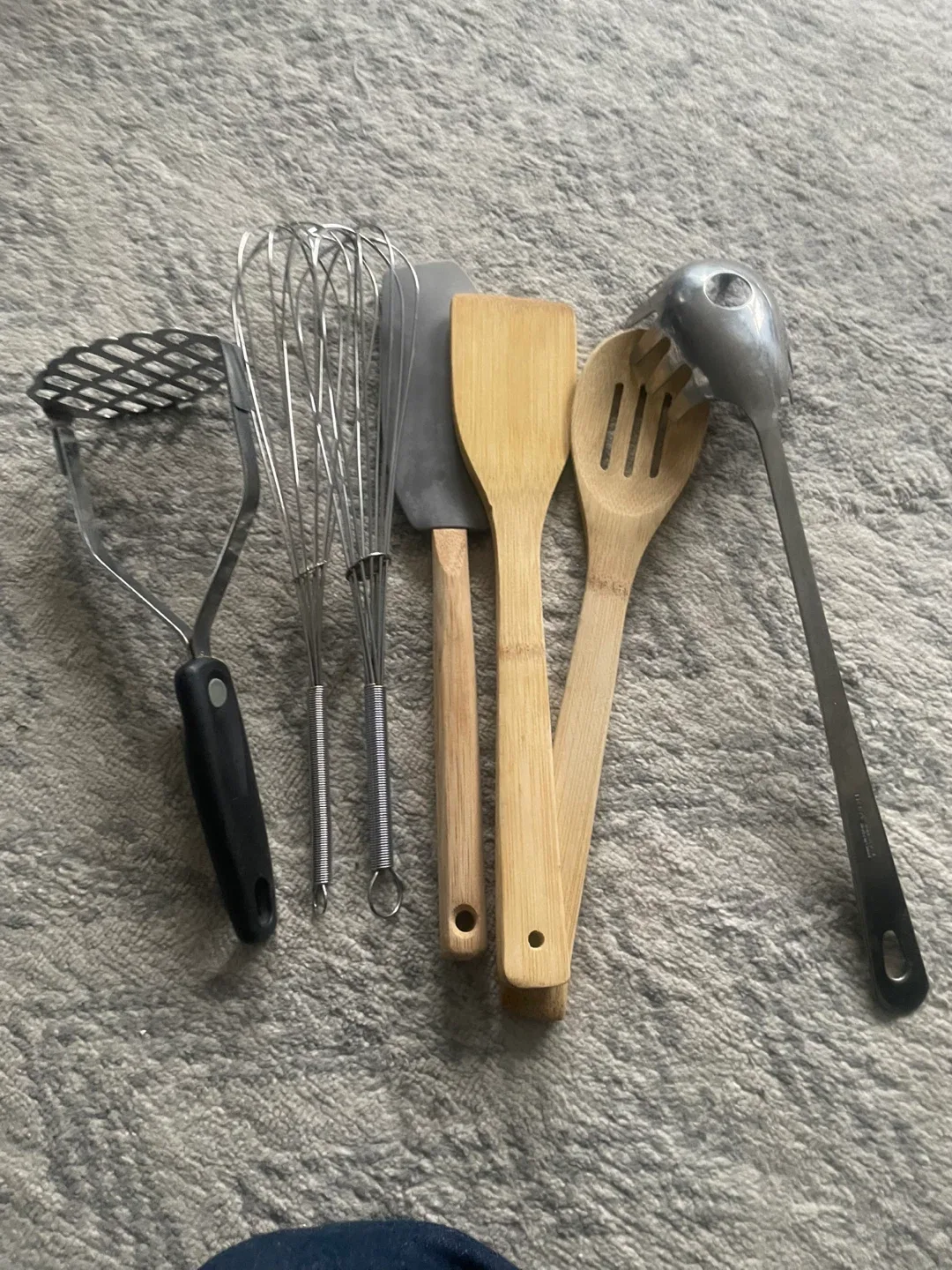 #cleanout Kitchen Utensil Set - Potato Masher, Whisk, Spatulas