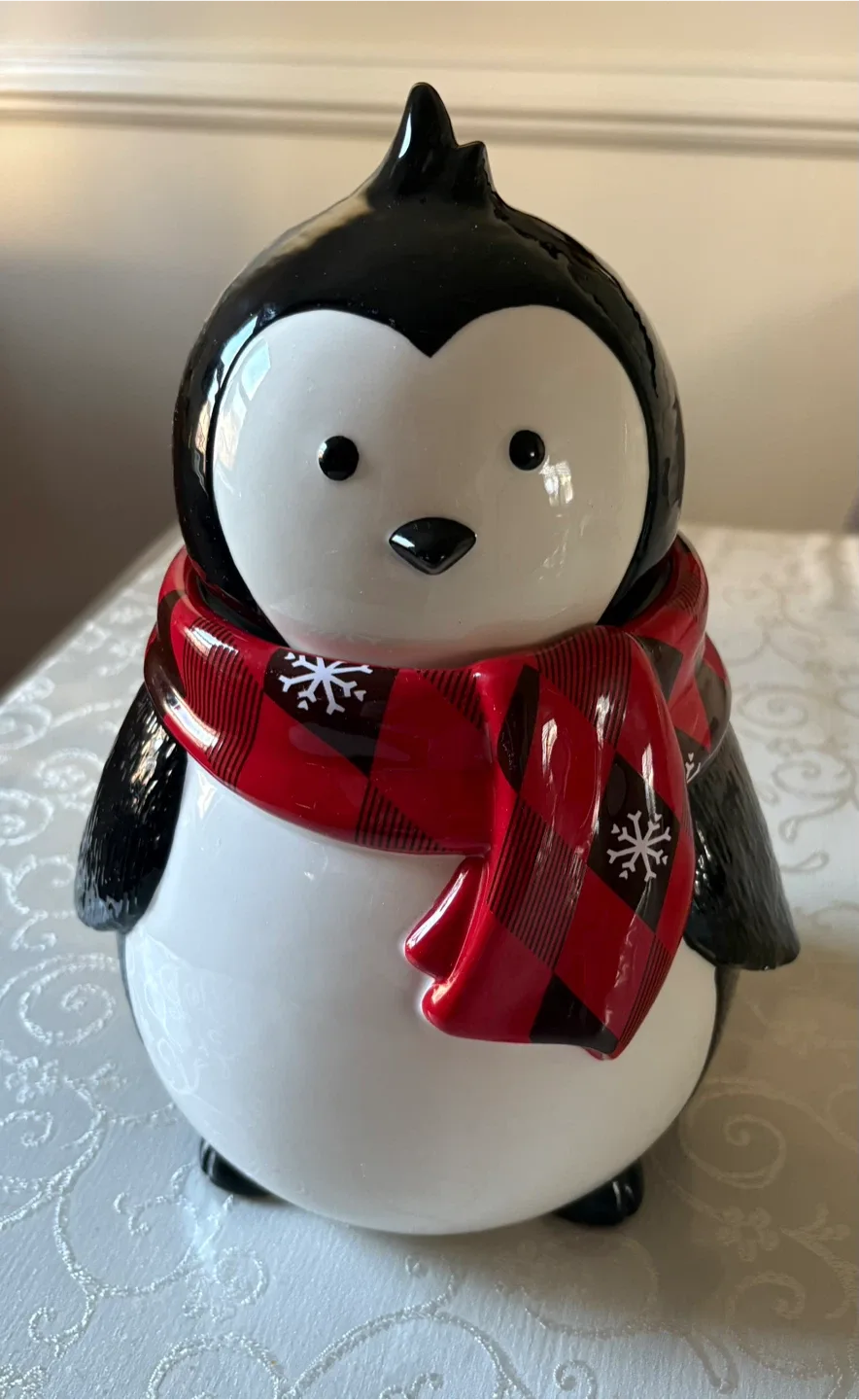 Harry & David Penguin Cookie Jar