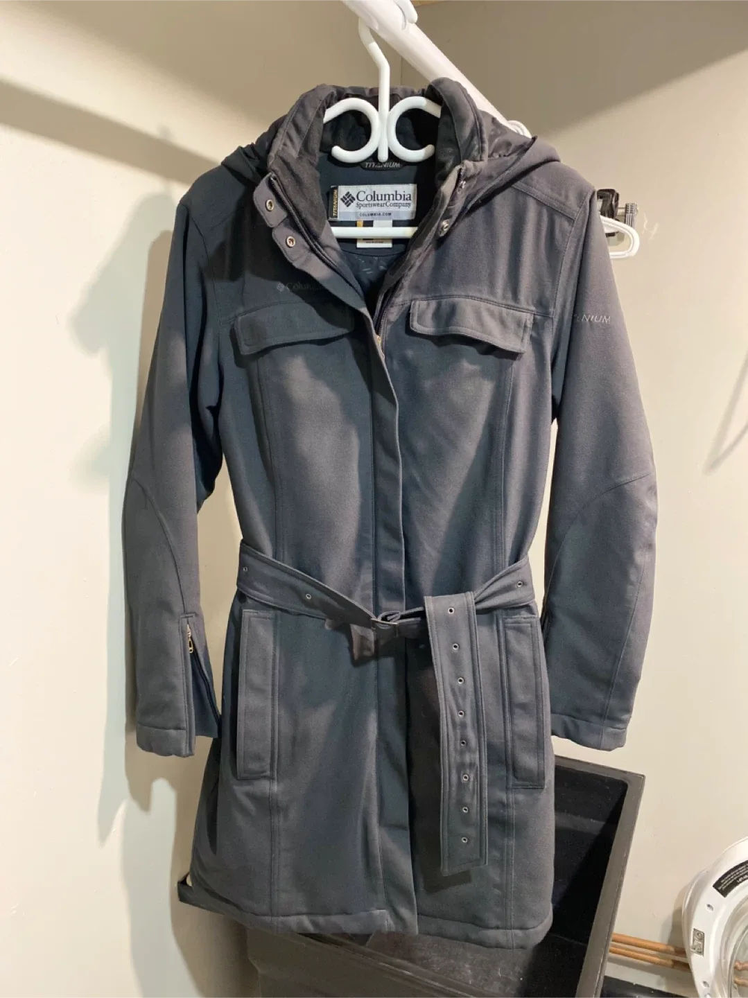 Columbia Charcoal Grey Winter Coat - Size S