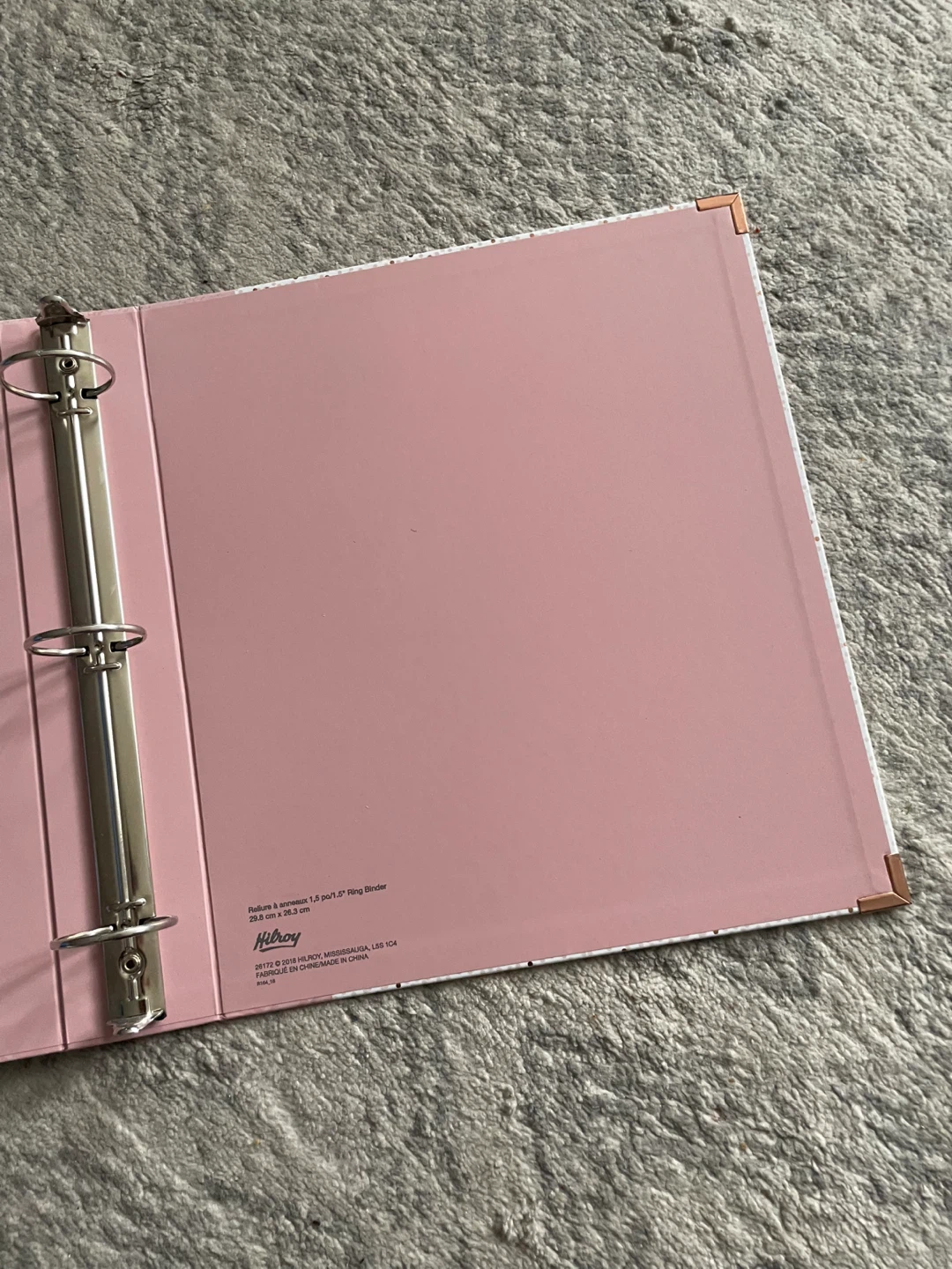 #cleanout Emma B. Hilroy 1.5" Binder - Pink & White - photo 2