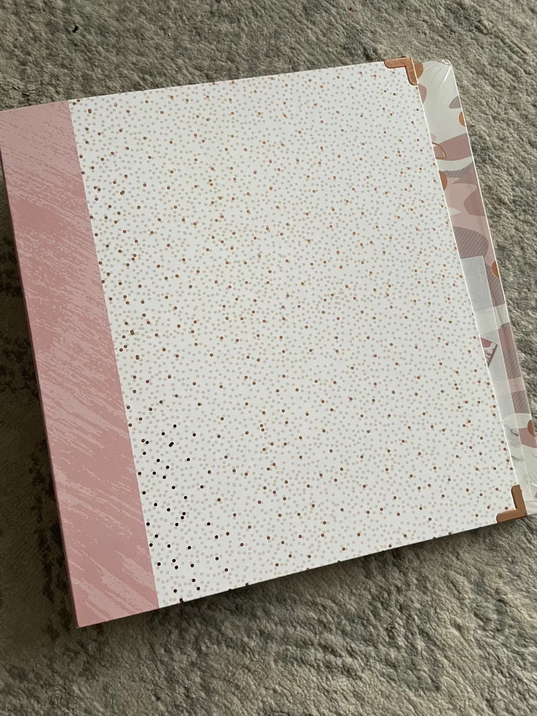 #cleanout Emma B. Hilroy 1.5" Binder - Pink & White