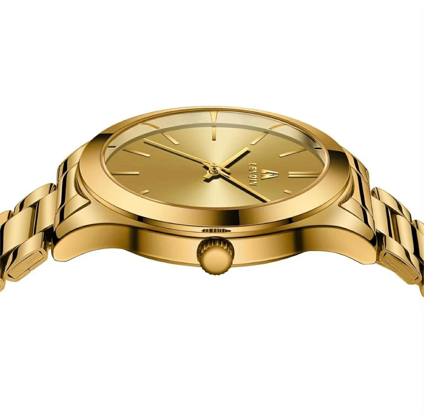 Lenwin Quartz Gold Stainless Steel Watch image indicator(3)