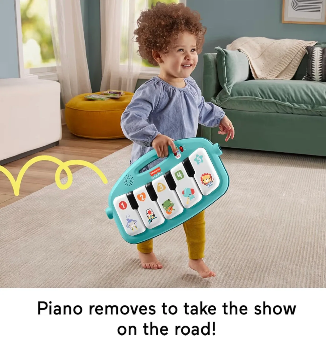 Fisher-Price Deluxe Kick & Play Piano Gym image indicator(5)