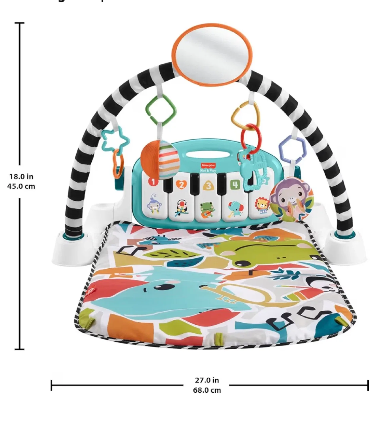 Fisher-Price Deluxe Kick & Play Piano Gym image indicator(9)