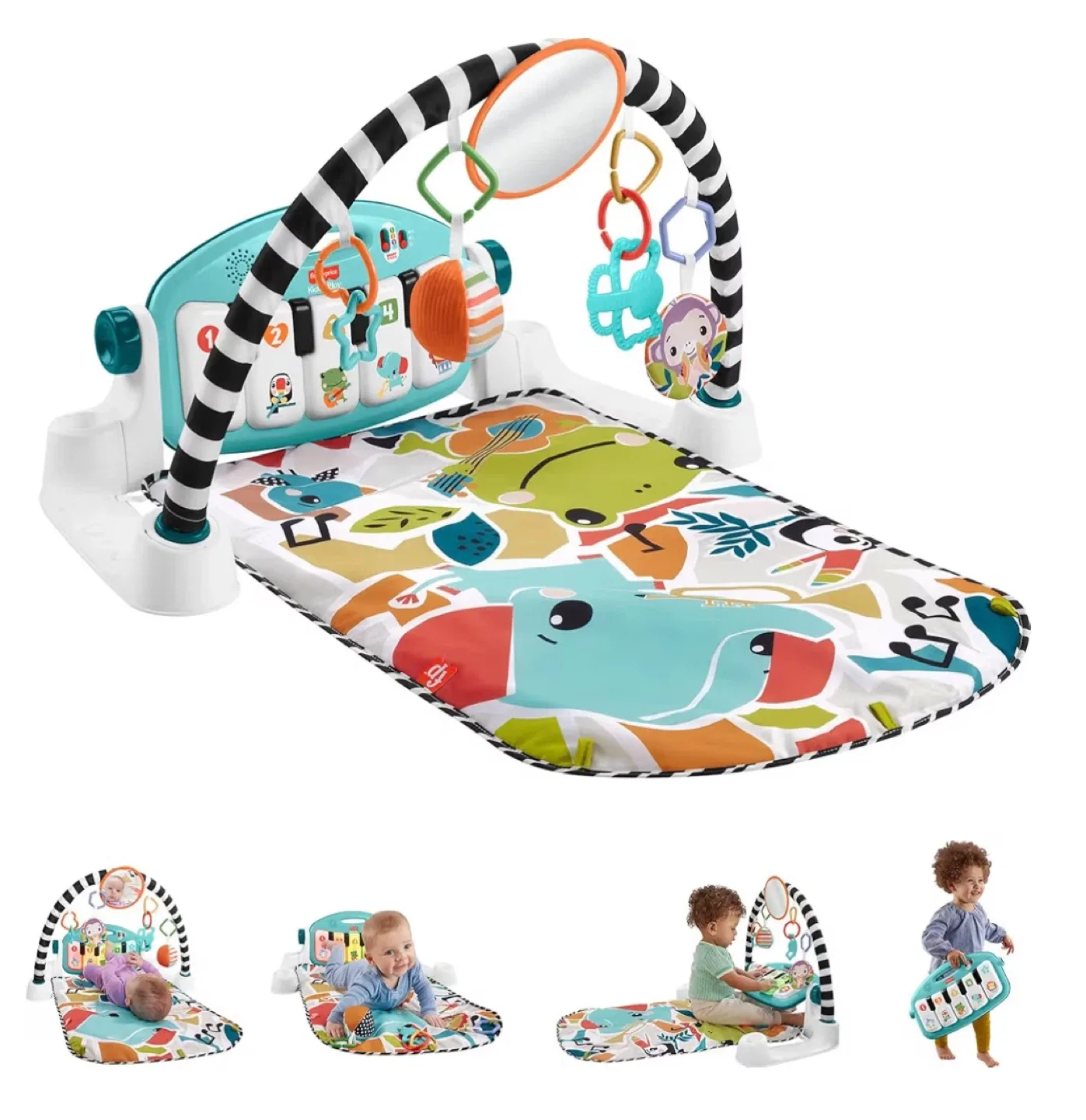 Fisher-Price Deluxe Kick & Play Piano Gym image indicator(10)