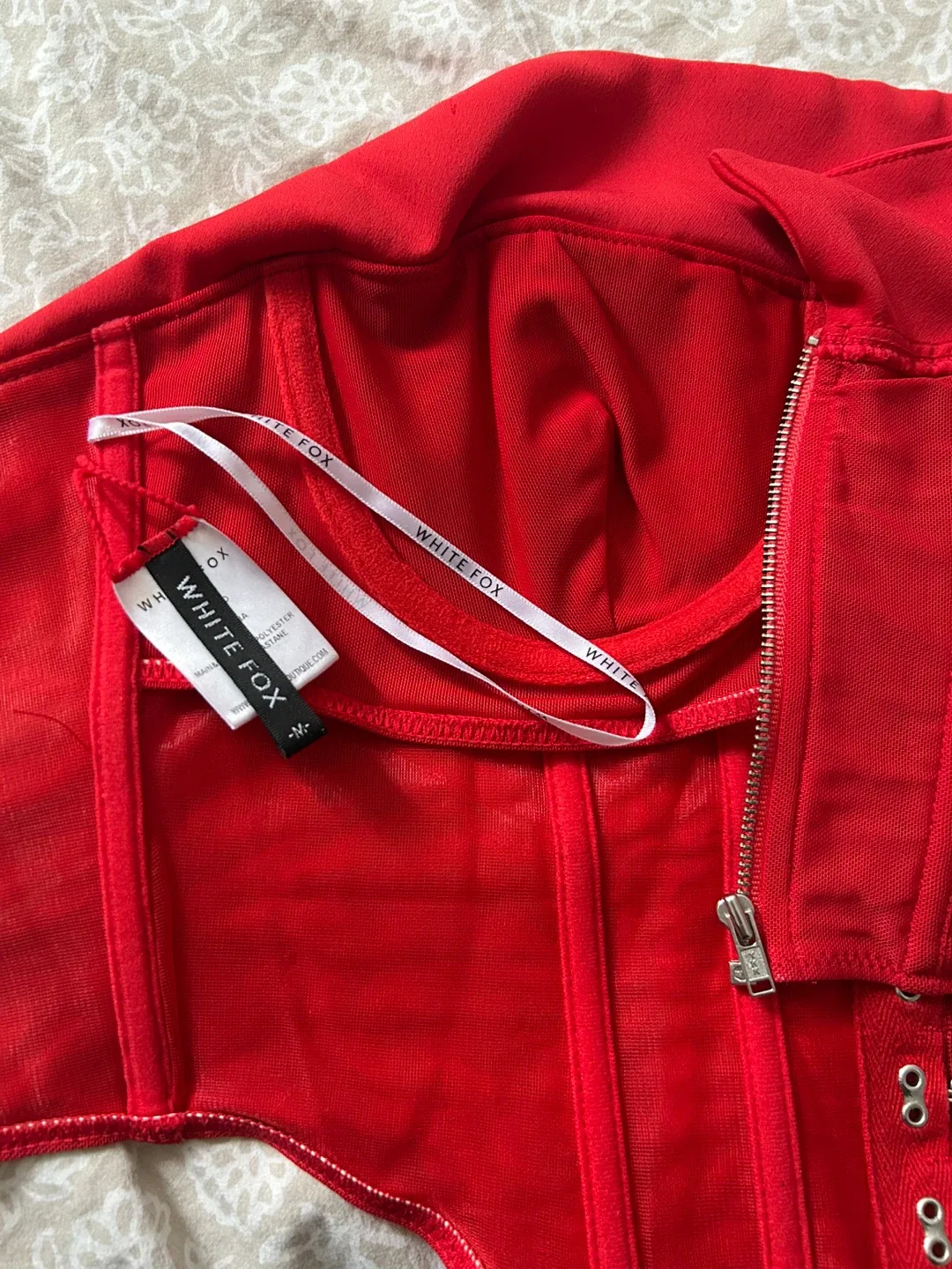 White Fox Red Corset Top - Size M image indicator(4)