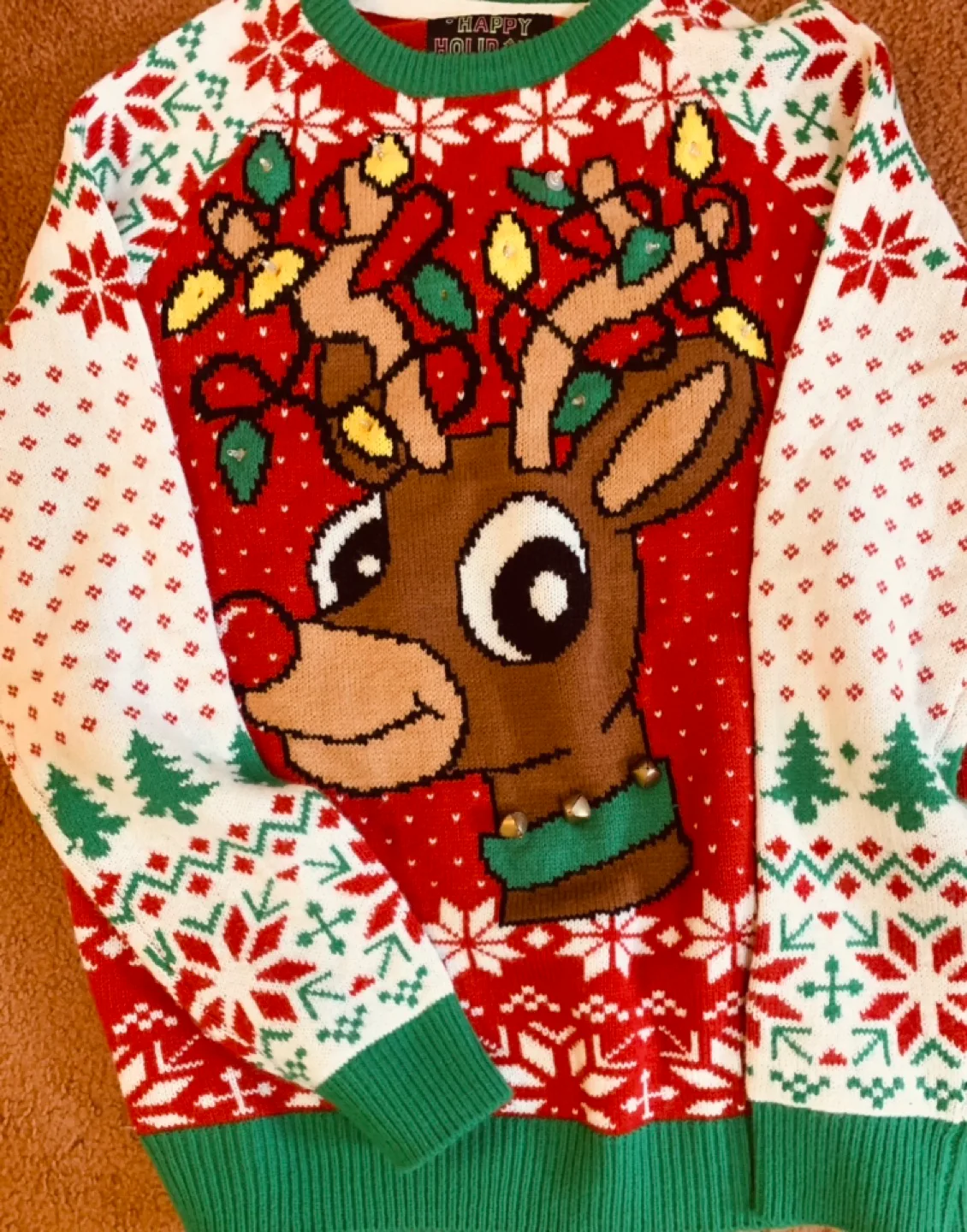 Happy Holidays Ugly Christmas Sweater - XL image indicator(2)