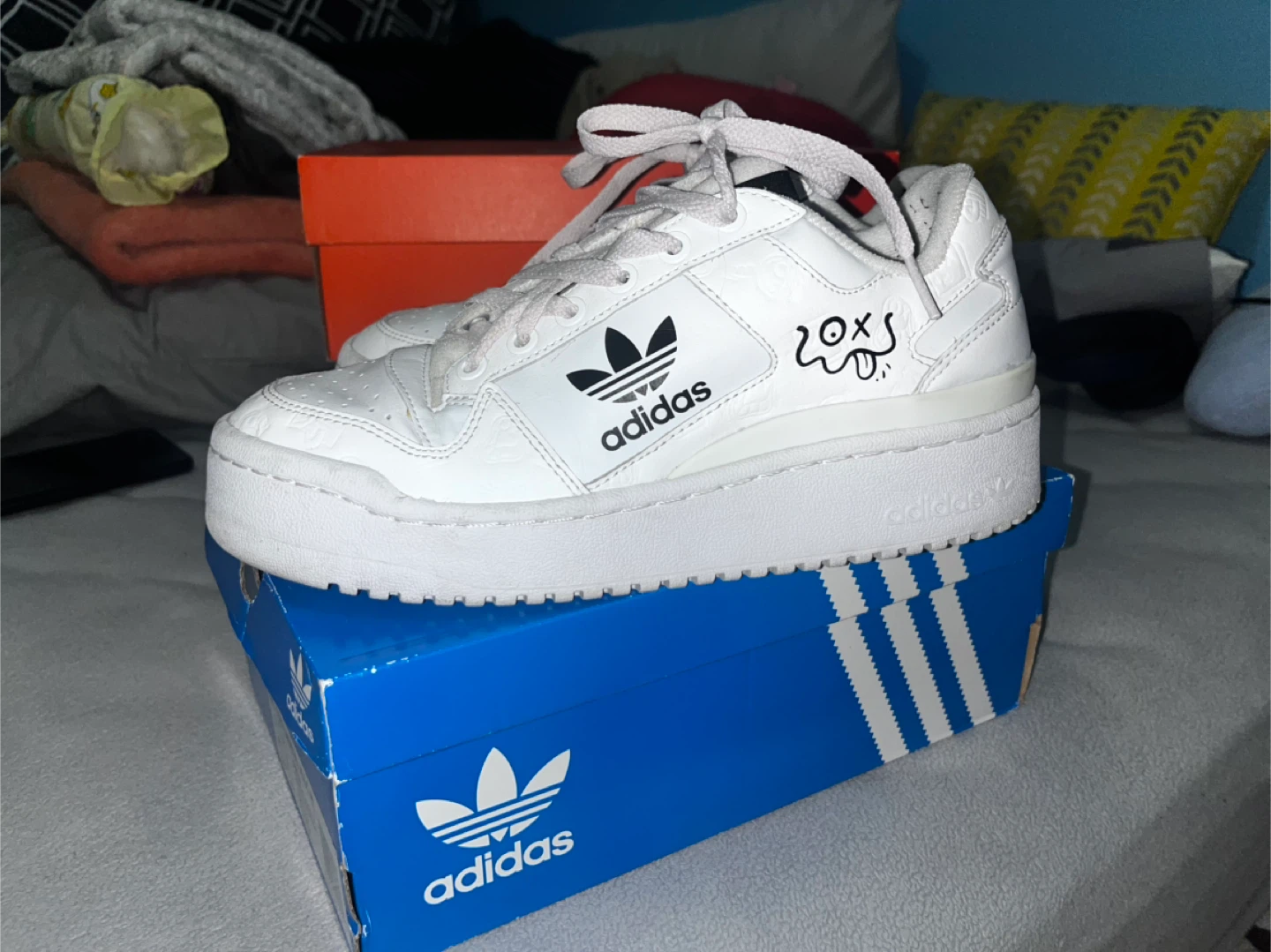 Adidas Forum Bold Platform Sneakers - Size 6 - photo 2