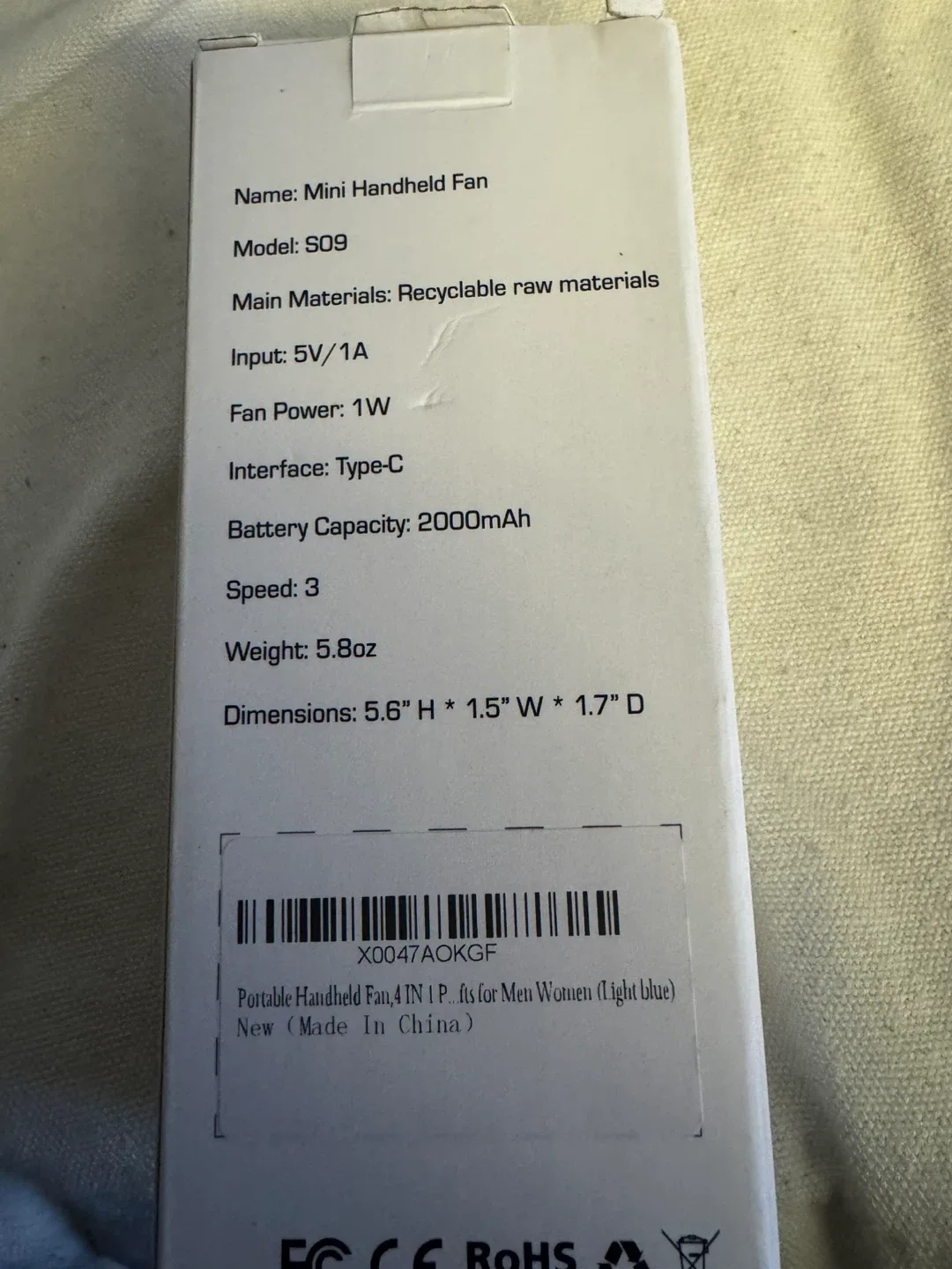 NONLOCK 4-in-1 Handheld Fan - New in Box! image indicator(2)