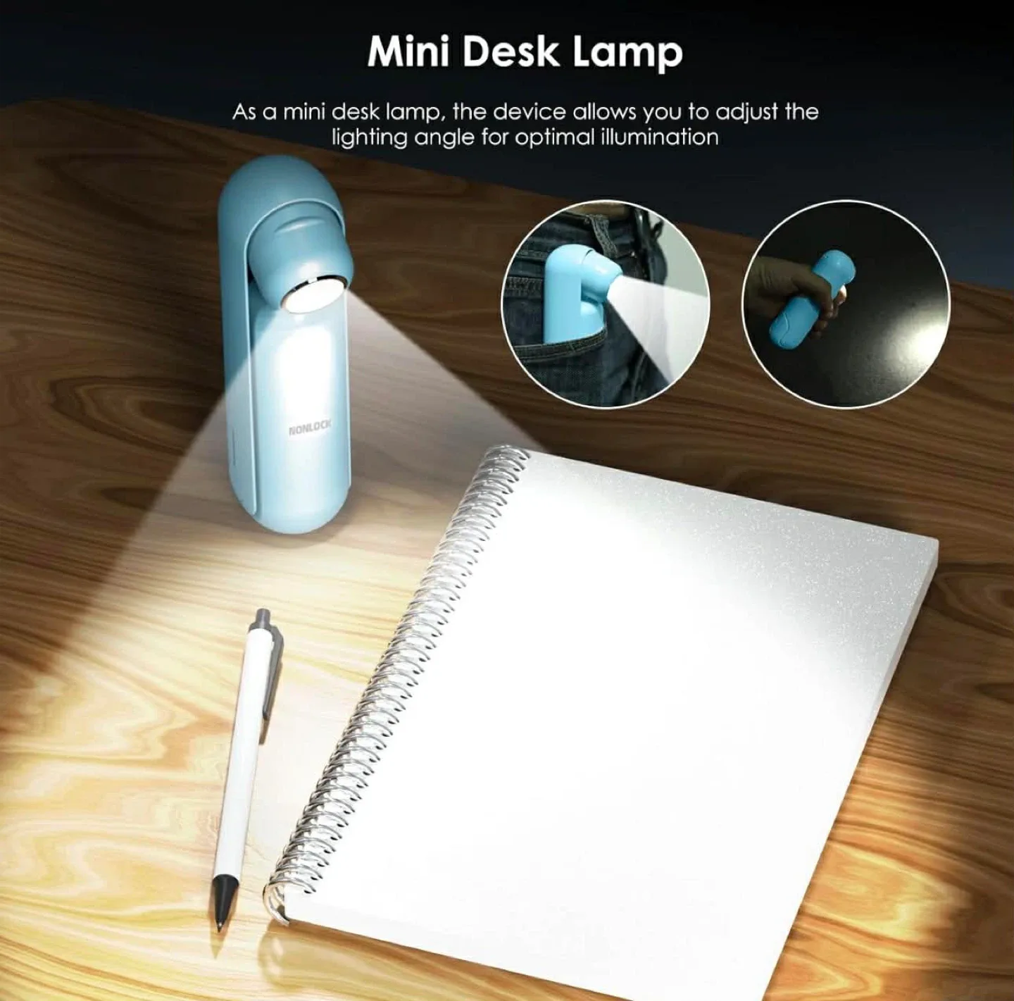 NONLOCK 4-in-1 Handheld Fan - New in Box! image indicator(4)