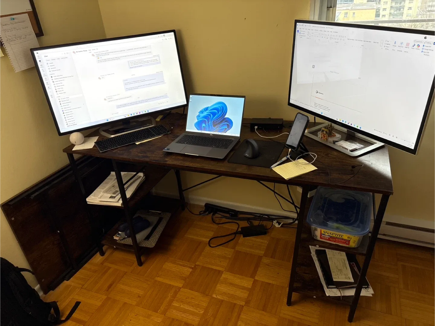 Bestier L-Shaped Corner Desk image indicator(2)