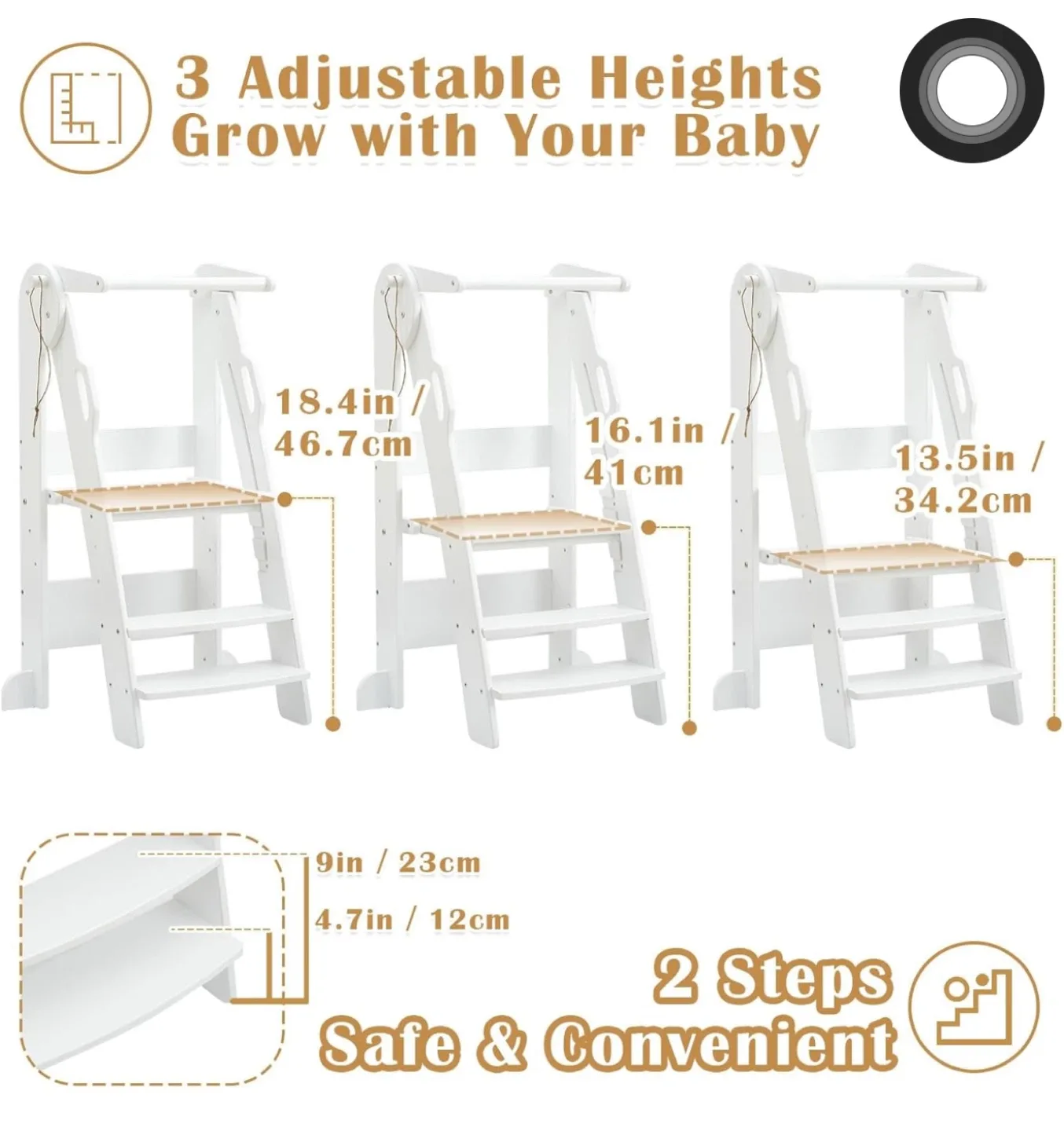 Foldable Kitchen Stool for Toddler image indicator(5)