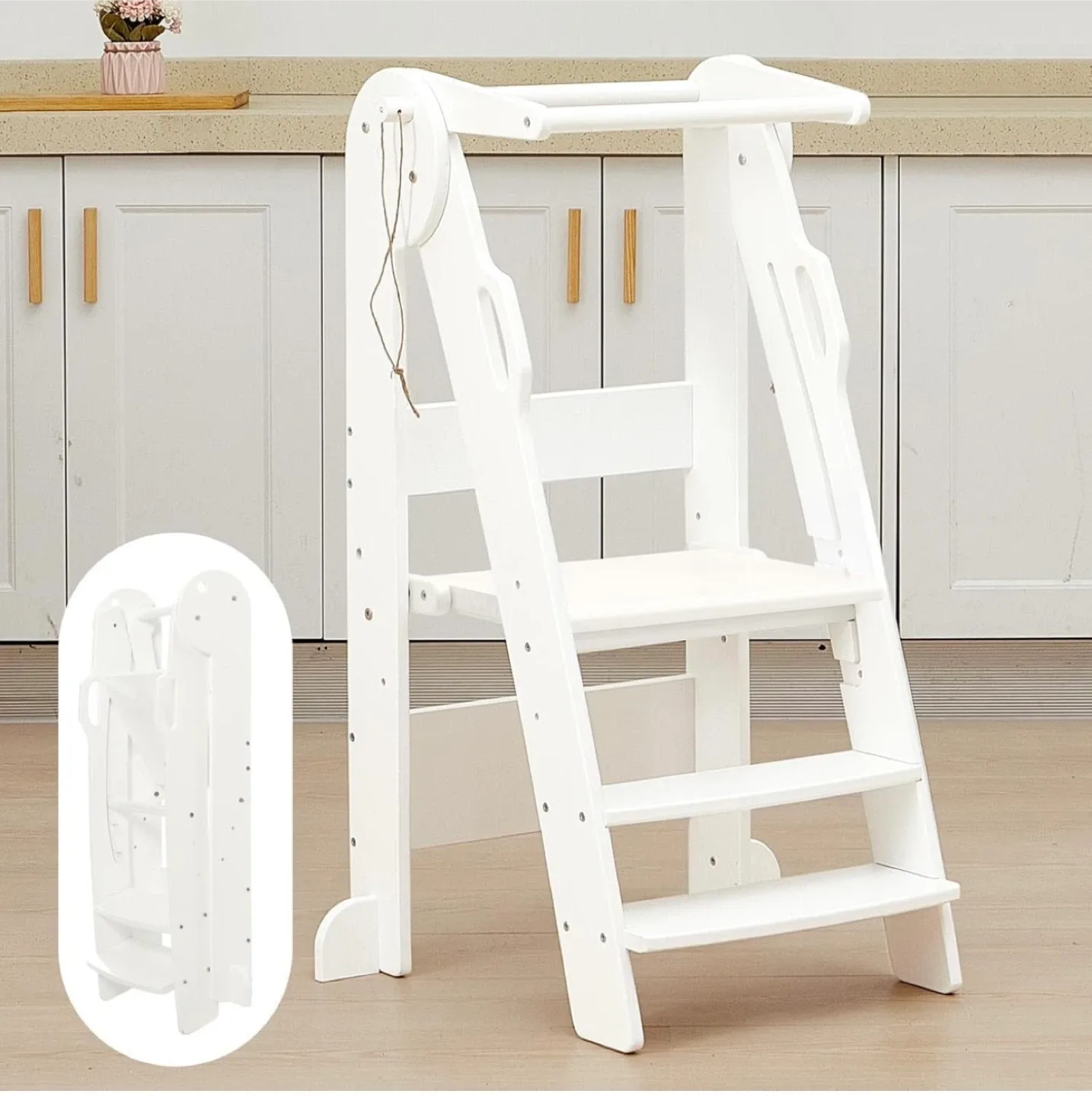 Foldable Kitchen Stool for Toddler image indicator(6)