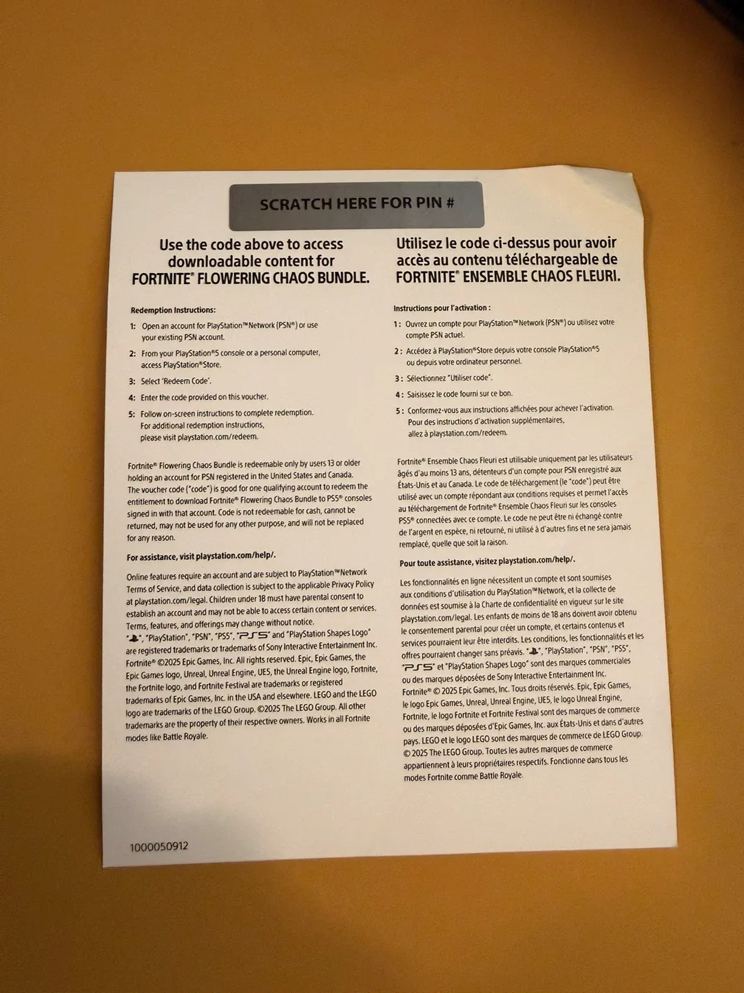 Fortnite Flowering Chaos Bundle PS5 image indicator(2)