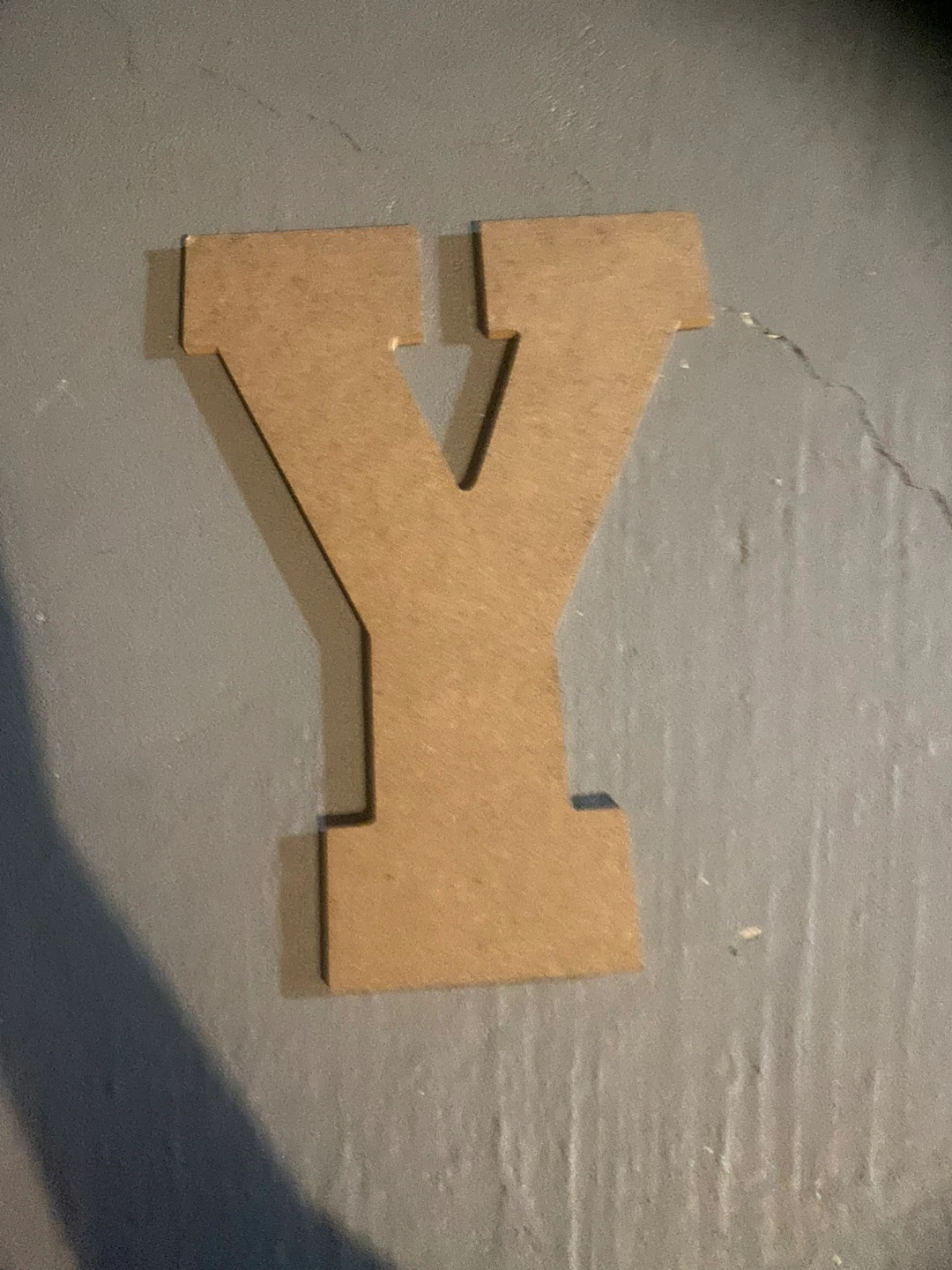 Wooden Letter Y