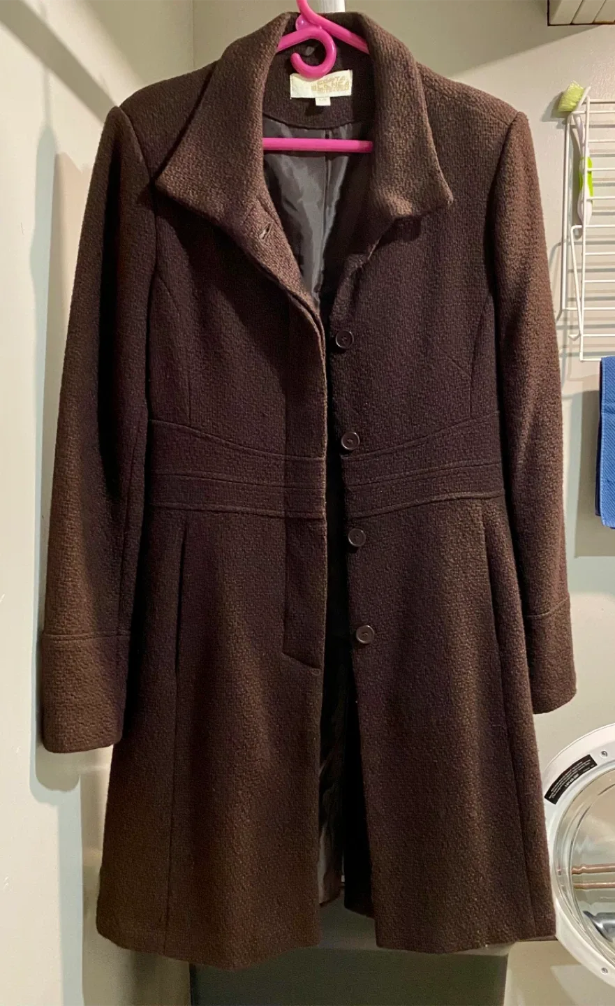 Costa Blanca Brown Wool Coat - Size L
