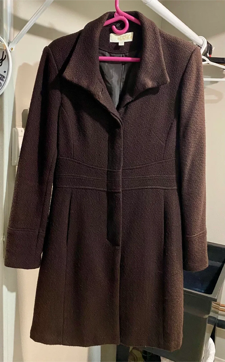 Costa Blanca Brown Wool Coat - Size L image indicator(2)