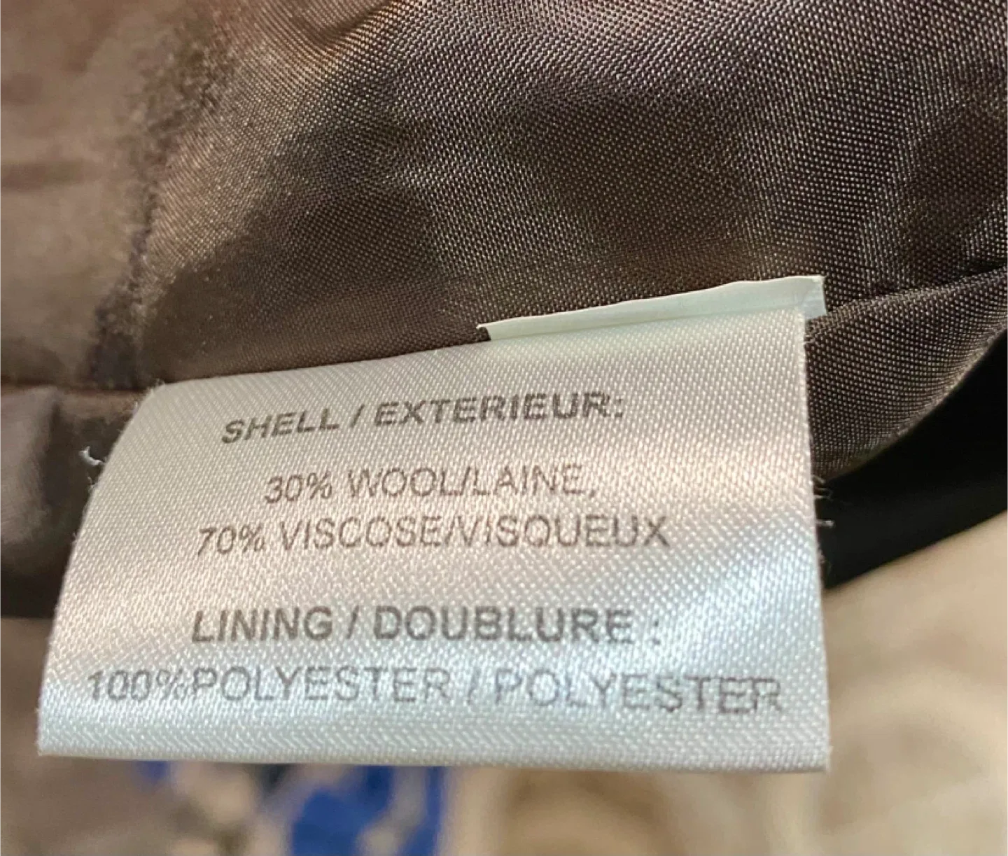 Costa Blanca Brown Wool Coat - Size L image indicator(4)