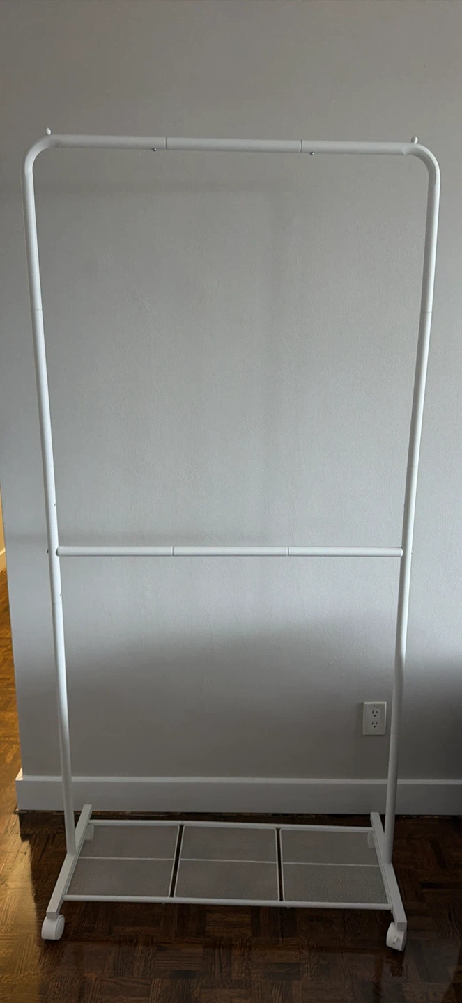 Clothes Rack with Wheels, 35.8 Inch