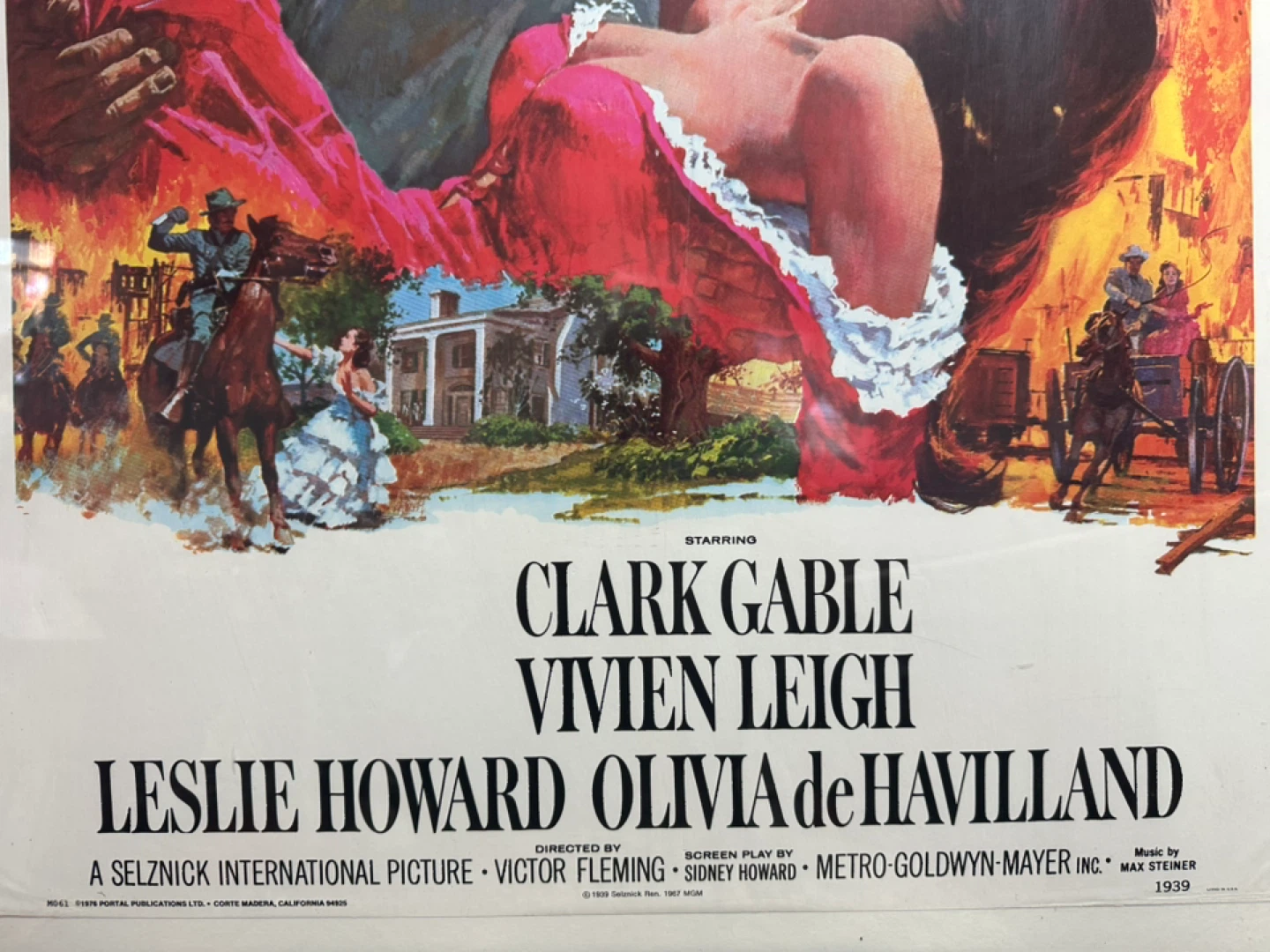 "Gone With The Wind" Framed Movie Poster - photo 2