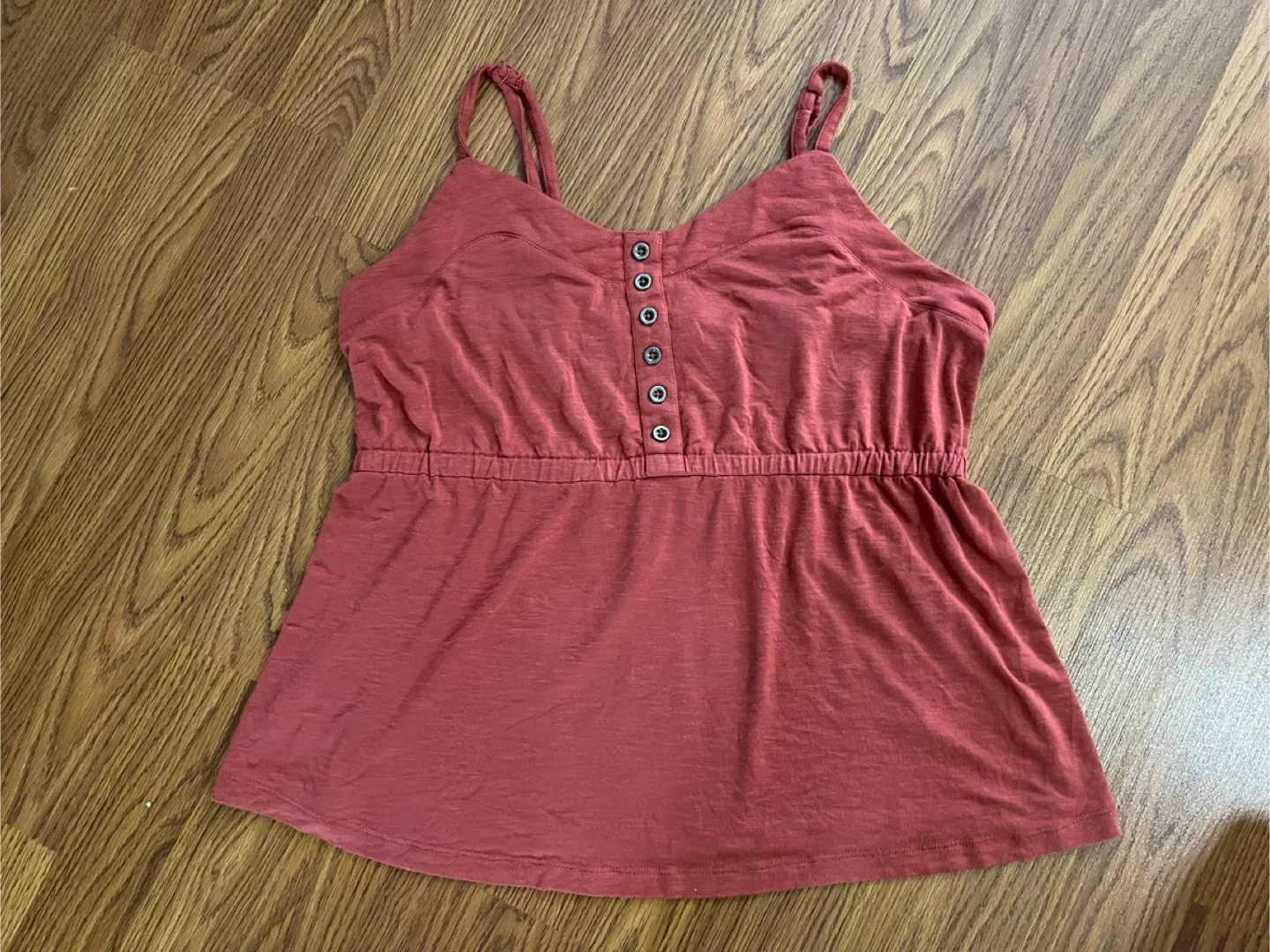 Ricki’s women’s medium tank top, empire waist, coral