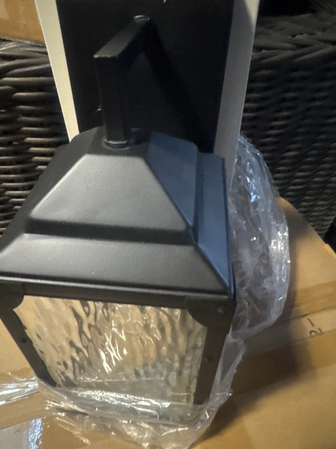 Outdoor Wall Mount Lantern - Black - photo 4