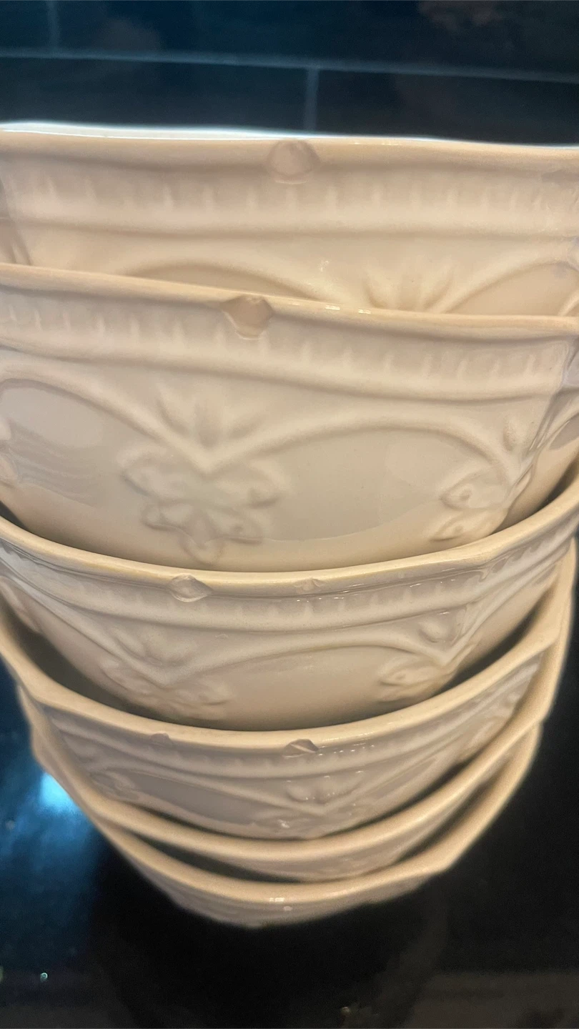 Cream Dinnerware Set (Plates & Bowls) - photo 2