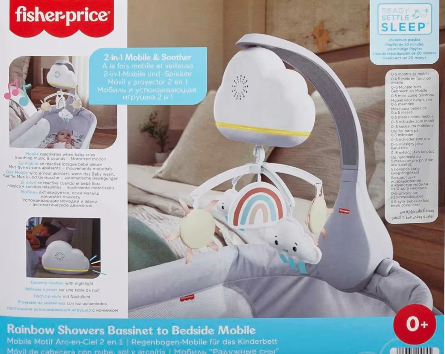 Fisher-Price Rainbow Showers Bassinet Mobile image indicator(5)