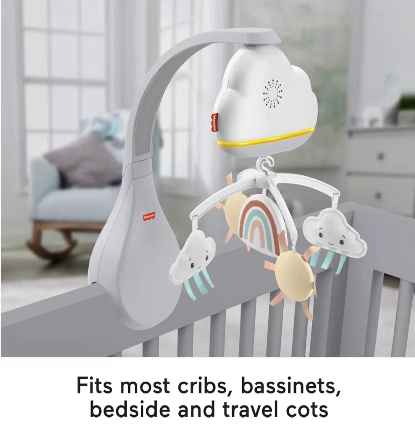 Fisher-Price Rainbow Showers Bassinet Mobile image indicator(8)