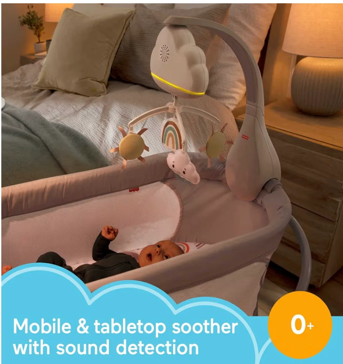 Fisher-Price Rainbow Showers Bassinet Mobile image indicator(9)