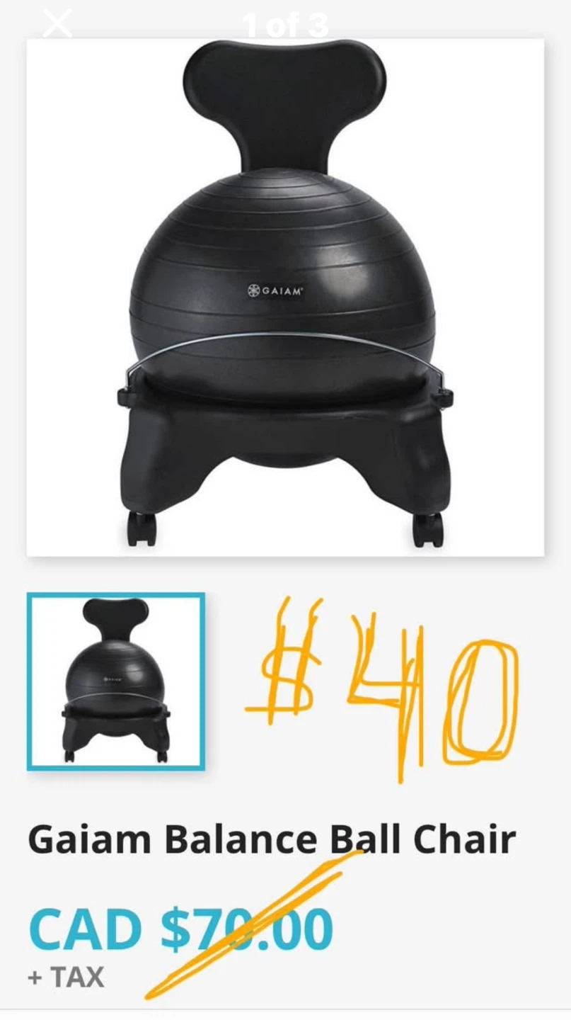 Gaiam Balance Ball Chair