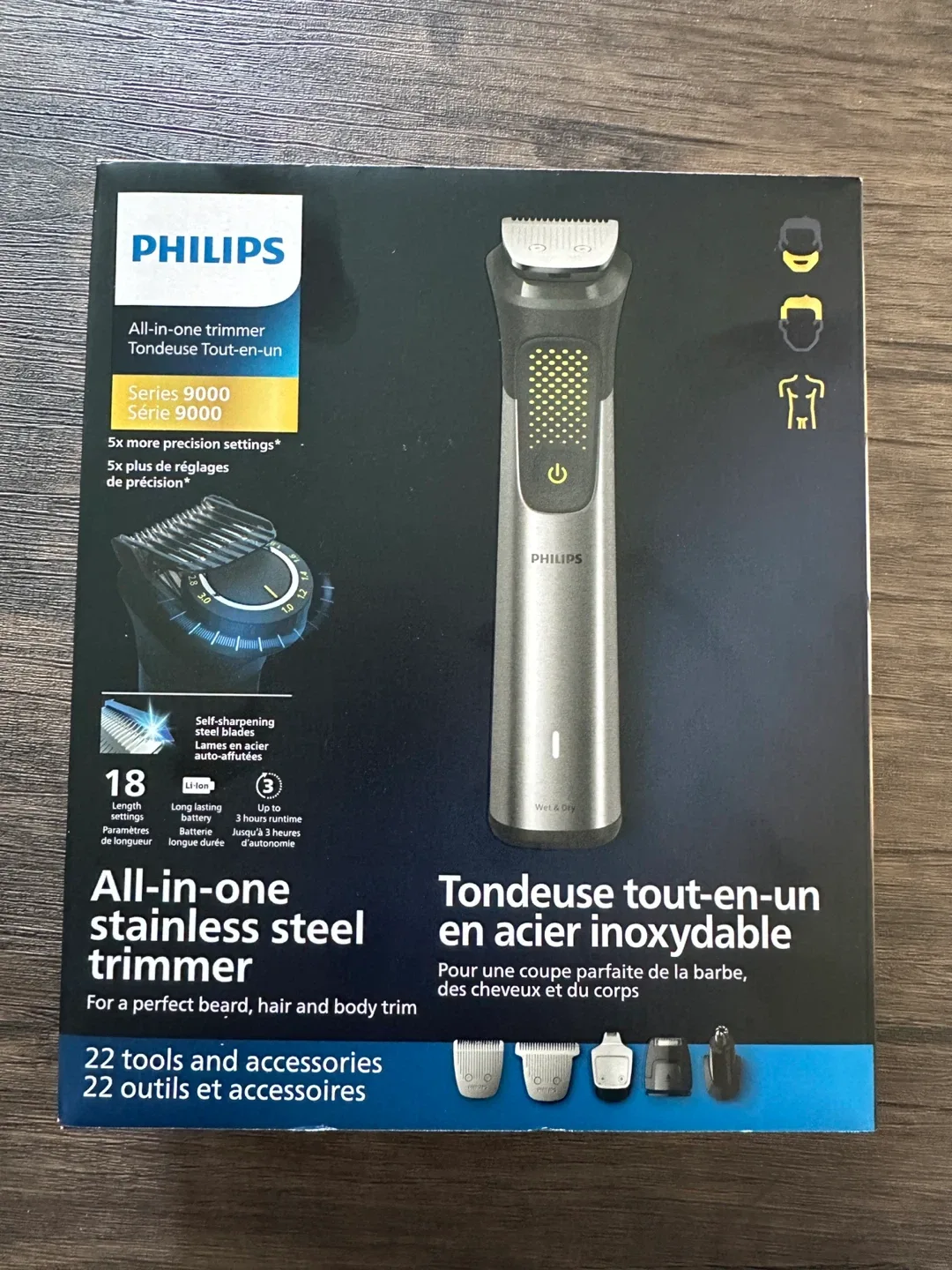 Brand New Philips Series 9000 All-in-One Stainless Steel Trimmer