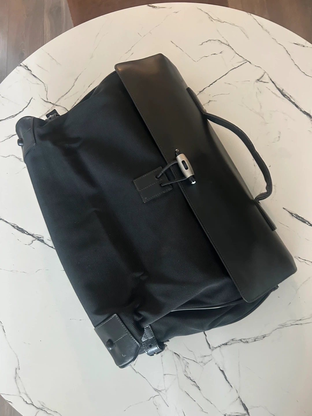 Montblanc Black Leather Briefcase - photo 2