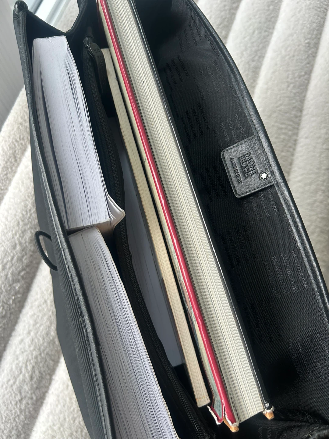 Montblanc Black Leather Briefcase - photo 3