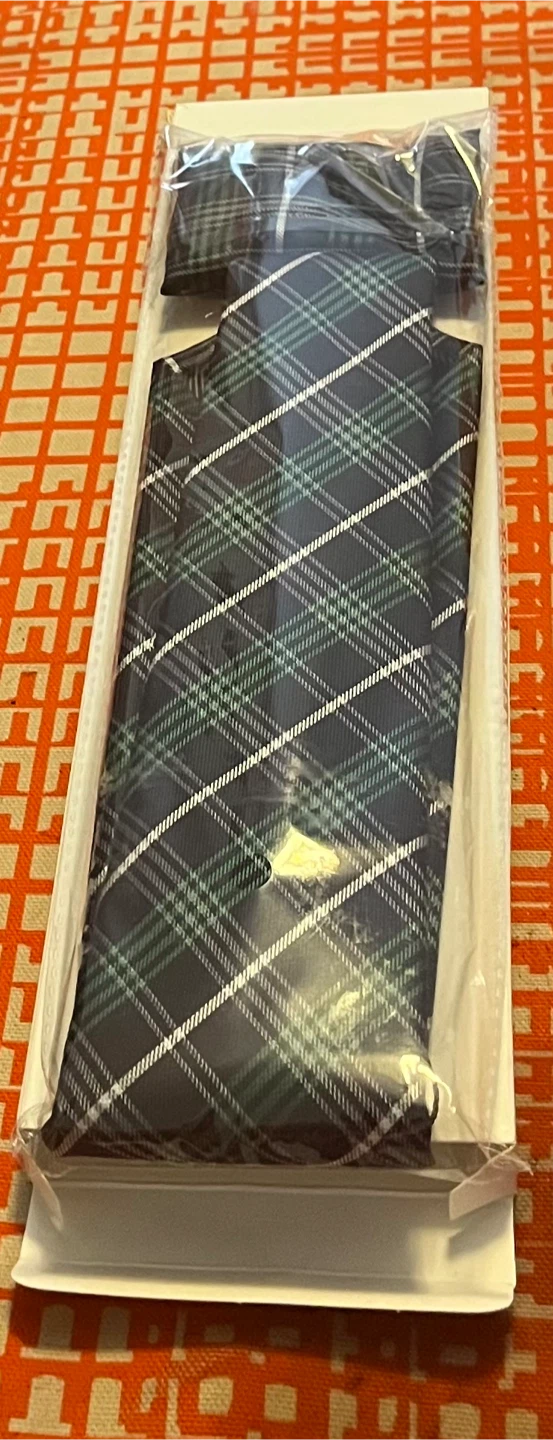 New Hi-Tie Plaid Tie Set - Formal Blue Green - photo 2